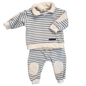 My Little Cozmo Stripe Playset in Navy and Cream